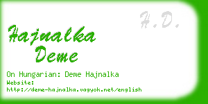 hajnalka deme business card